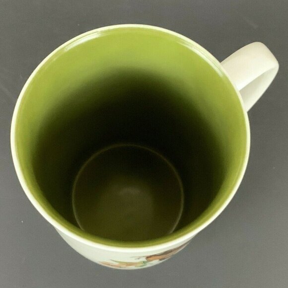 Fitz & Floyd For Neiman Marcus Yellow Finch Bird Series 8 Oz Mug 1975 Porcelain - Picture 5 of 6